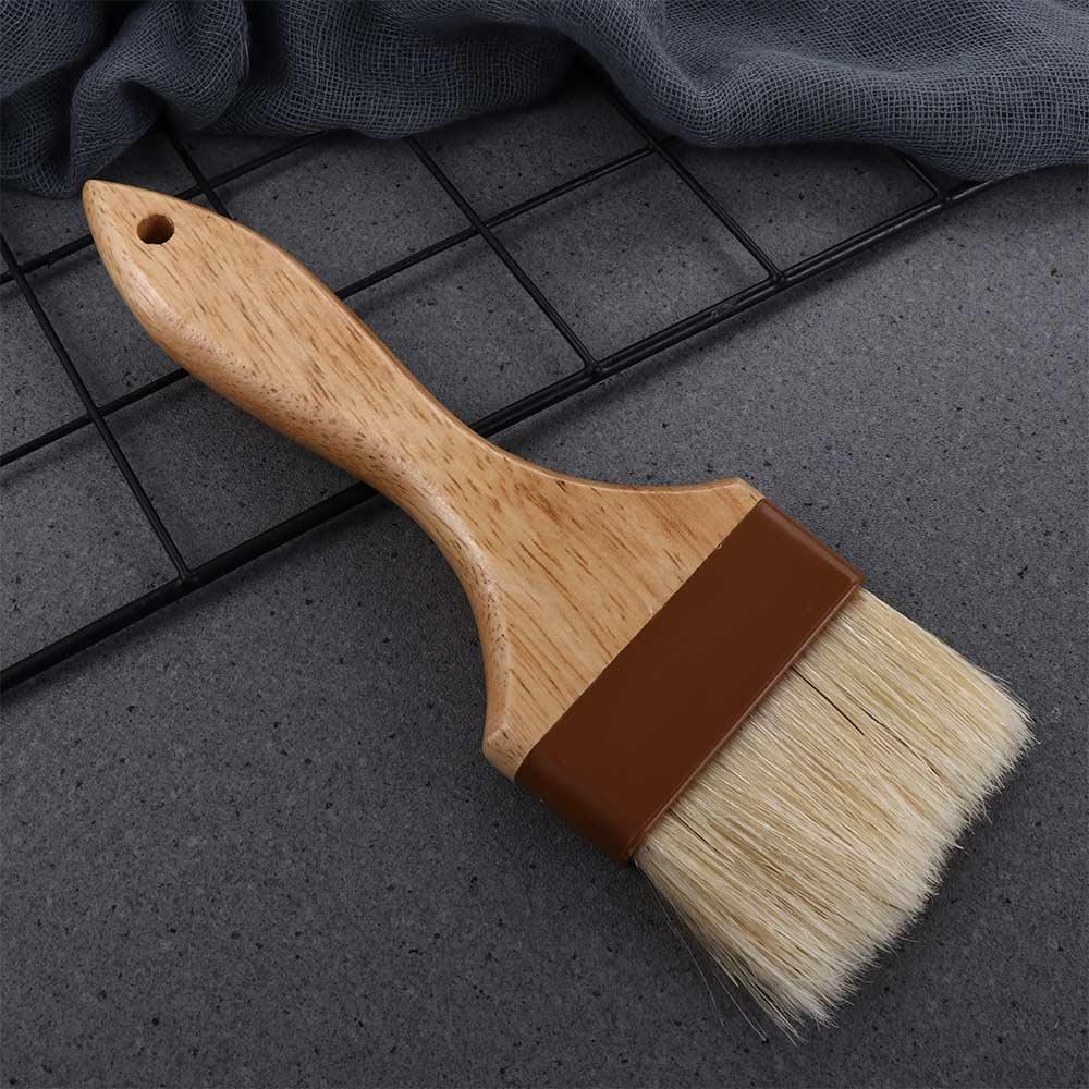 Cooking Barbecue Kitchen Grill Wooden Handle Basting Brush Pastry Brush Sauce Baster Marinade Tool