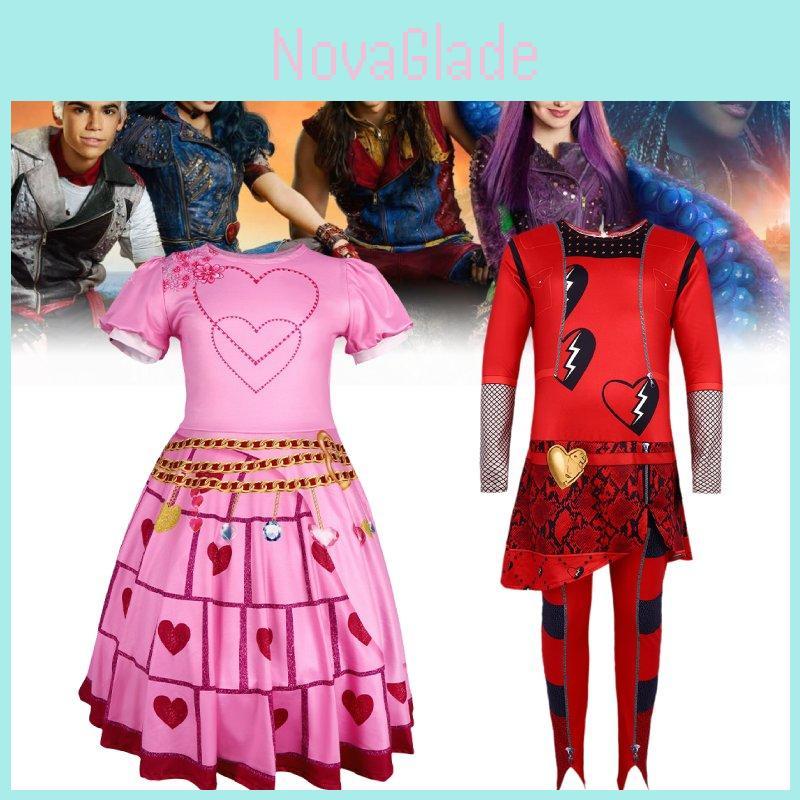 Abito Cosplay Trendy di Alta Qualità dei Descendants Per Feste di Halloween Eventi sul Palco