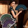 1PC Vibrant Colors Dance Performances Peacock Elegant Temperament Folding Durable Exquisite Gifts Decorated Dance Prop