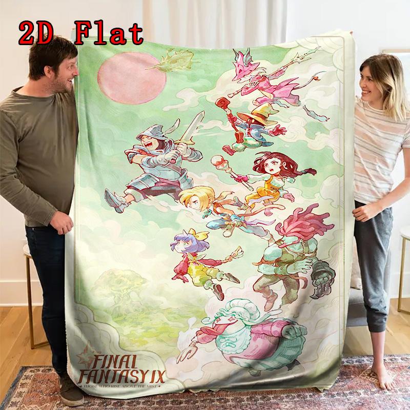 FFIX Characters 2D Flat Pattern Flannel Blanket High quality All Seasons Warmth and Comfort Perfect for Christmas Gifts.PMT0914138