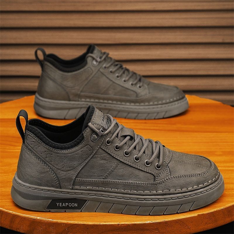 

Men s shoes 2025 new business casual leather shoes men s low-top one-pedal board shoes men s lightweight versatile non-slip moisture shoes 39