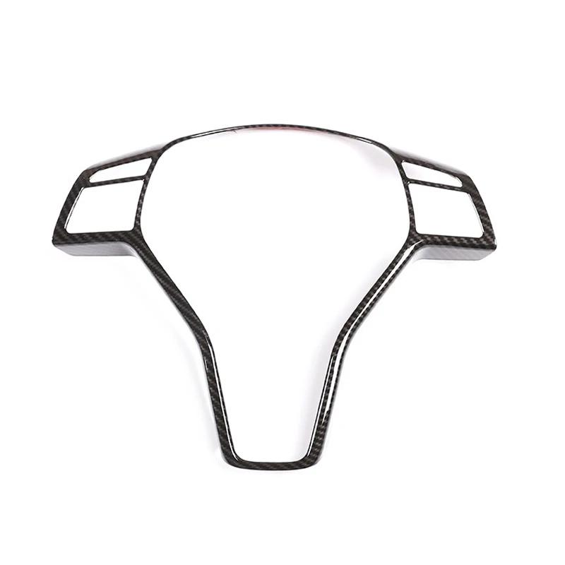 For Mercedes Benz B E CLA GLA GLK Class W246 W117 X204 X156 X204 Carbon Texture Car Steering Wheel Panel Frame Cover Trim