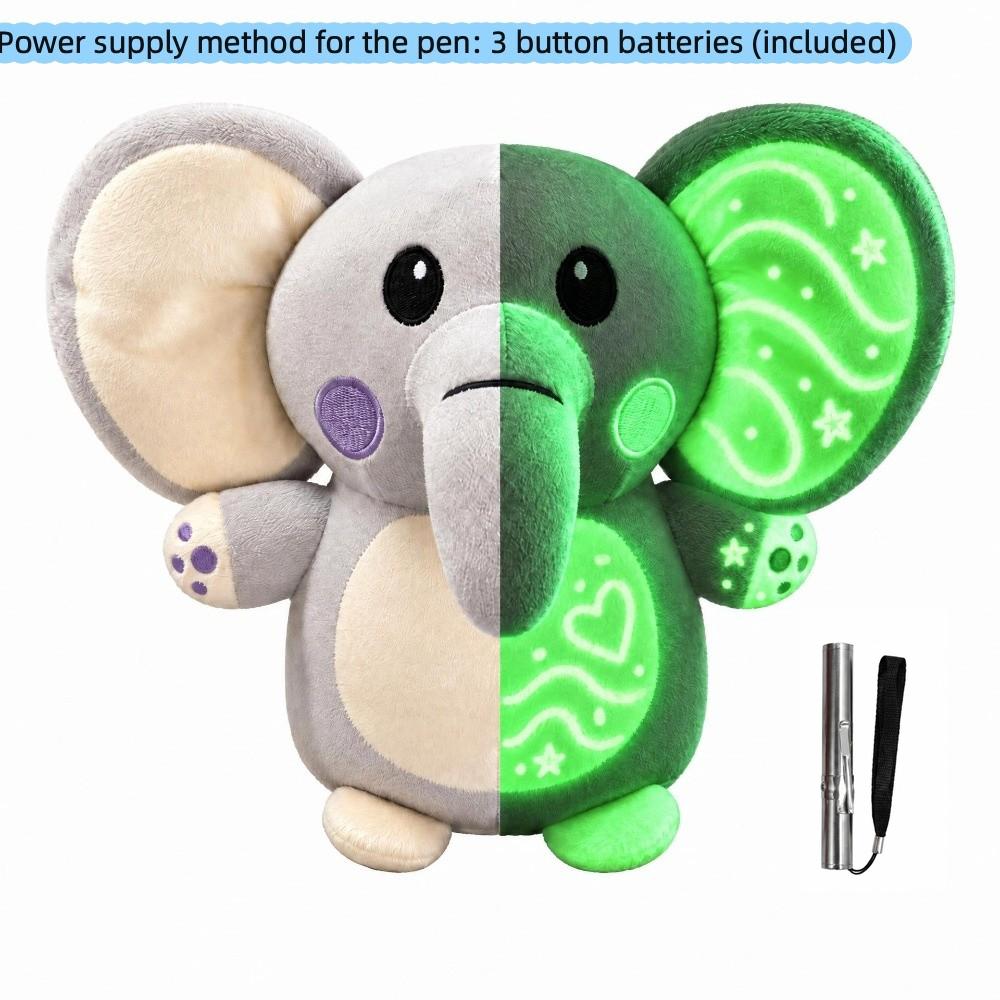 Glowing Feature Glowing Doodle Plush Doll Light Pen Light Up Plush Toy  Children Companion