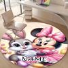 Personalized M-Minnie Round Chair Office Rug - Perfect for Mat, Office Chair & More - Ideal Gift for Birthdays and Holidays