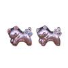 Sterling Silver Bowknot Kitten Beaded Rope Accessory - Handmade Cute Kitten Amusement Park Theme.