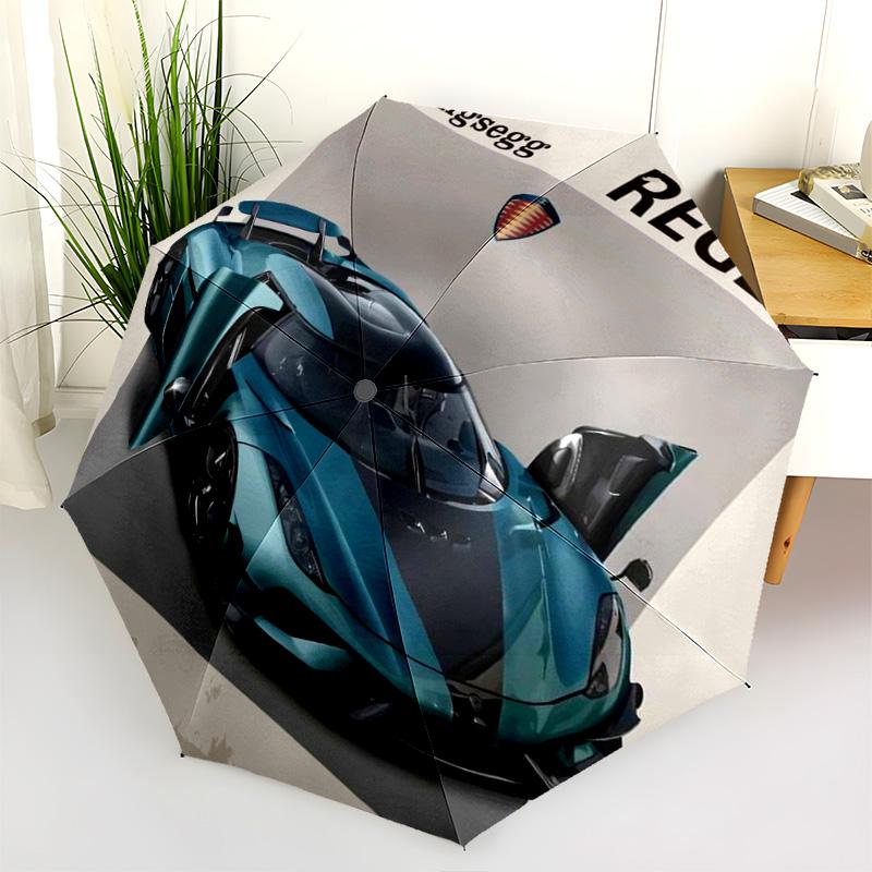 Koenigsegg Jesko: Parapluie Pliant Design Supercar Ultime Convient à Toutes les Saisons Parapluie Cadeau Portable Parapluie Solaire