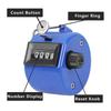 4 Pcs Handheld Tally Counter Manual Digital Clicker Mechanical Palm Pitch 4-digit Number Click Counter, Random Color