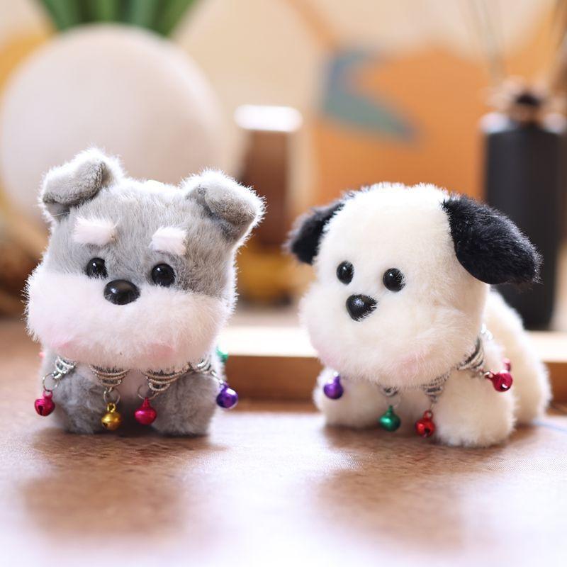 Cute Dog Plush Doll With Pp Cotton Filling For Bag Accessory And Collectible Gift