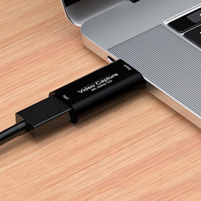 HDMIcomaptible To USB 3.0 Capture Adapter 4K Input And 1080P Output for Smooth Video and Sound Transmission