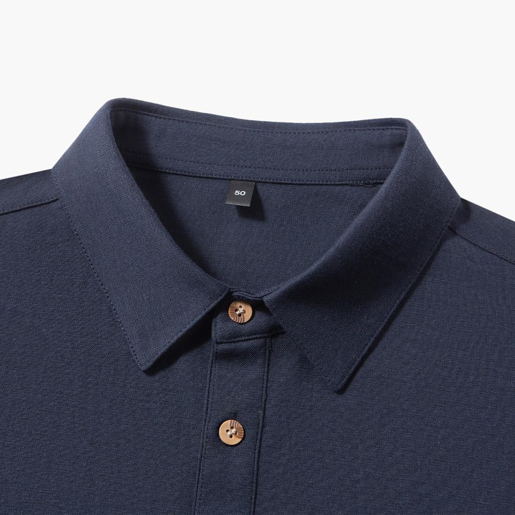 Classic Cotton and Hemp Old Money Style: Summer New Fashionable, Breathable, Comfortable, High End Men's Short Sleeved Polo Shirt