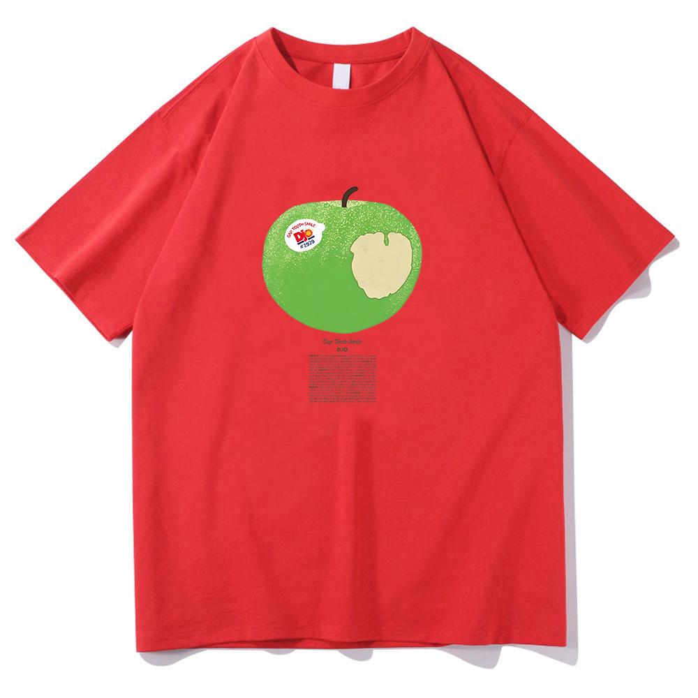 

DJO Merch Green Apple T-shirt Joe Keery Fashion Unisex Men Women Short Sleeve Casual Tee Pure Cotton O-neck Band T-shirt graphic t shirt summer Clothe XS