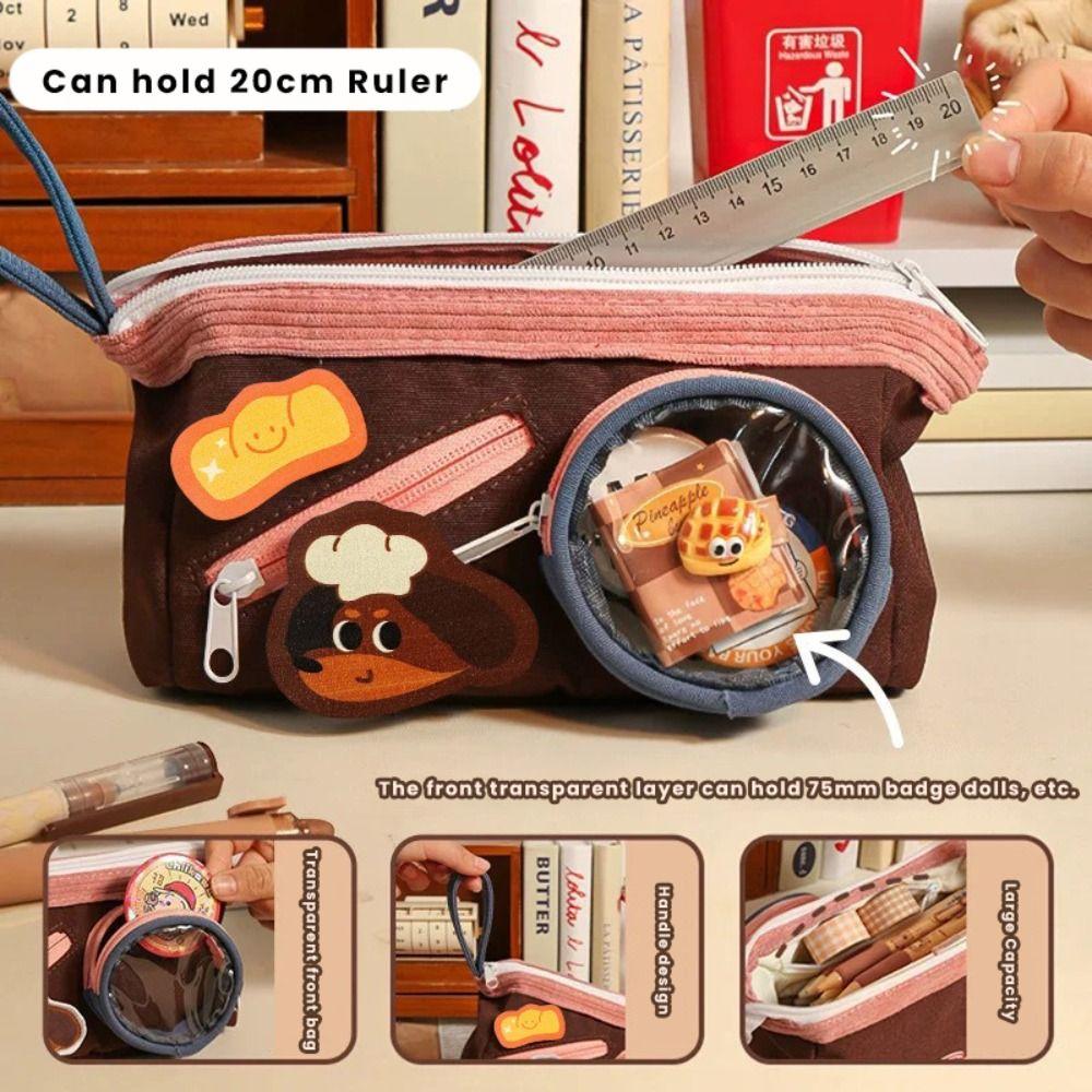 Multilayer Pen Bag Multifunctional Pencil Box New Pencil Case  Student Gift