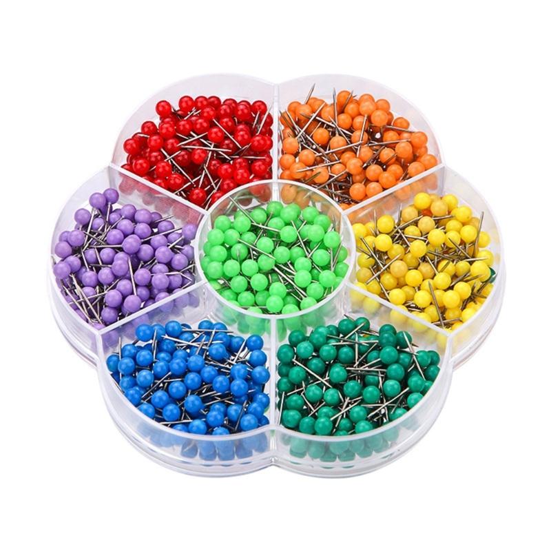 200/700Pcs Sewing Pin Straight Pin for Dressmaker, Sewing Project, Multicolored Quilting Pin , Push Pin Notice Board Pin