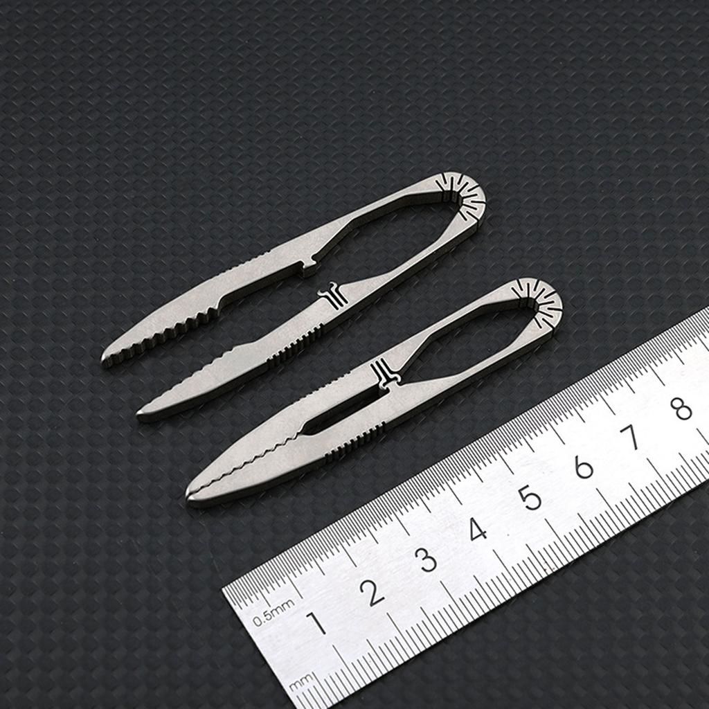 Camping Small Tweezer Titanium Alloy Tweezers Outdoor Tool Pocket Maintenance Tool Survival Supplies Easy To Use