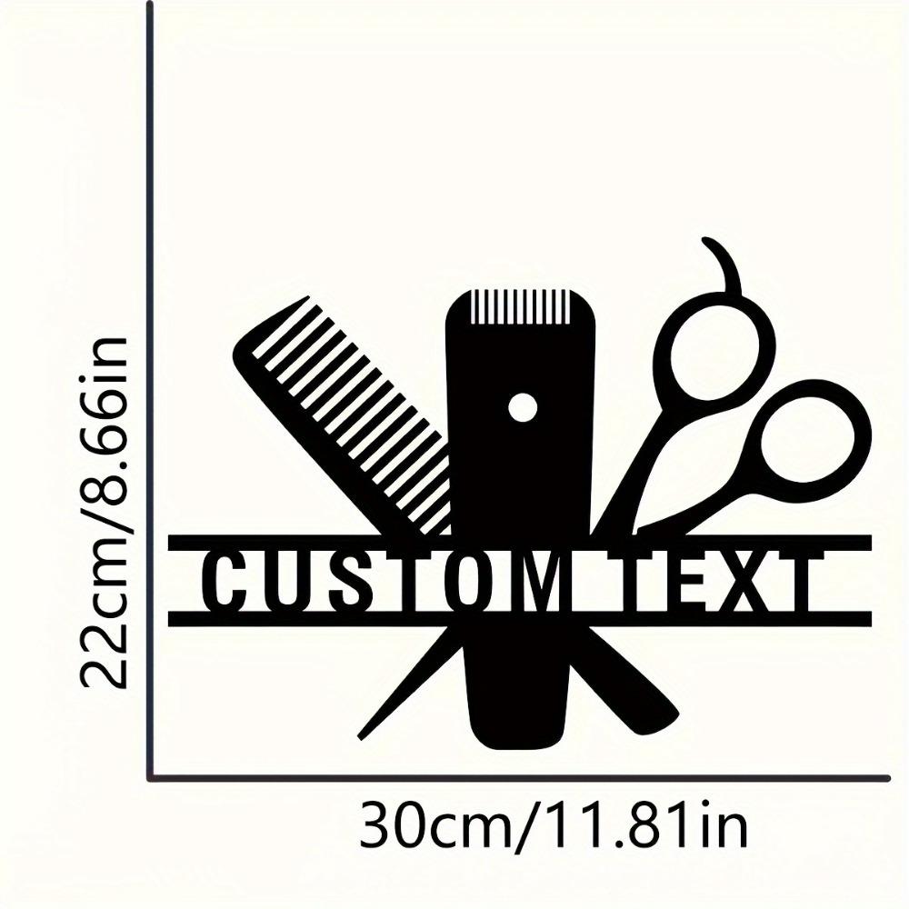 

Custom Metal Sign Barber Shop Decor Vintage Wall Art Handmade Salon Ornament