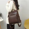 Soft Leather Backpack Vintage Texture Women Casual Backpack Large Capacity Multi-Compartment Women Backpack