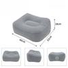 Long Distance Travel Portable Compression Inflatable Foot Pillow, Thickened PVC Plush Folding Foot Pad