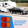 Trailer Side Lights LED 1 Pair Truck Side Lights 12V/24V/12-80V Night Driving Tail Lights Trailer Signal Tail Light