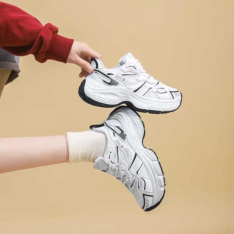 Fashion Key Height Thick Bottom Special Boots For Women Casual Women Luxury Brand Shoes Women's Sneakers Black Sport On Offer