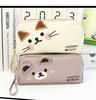 Cute Black and White Cat Pencil Case - Portable Large Capacity Stationery Bag with Pen Insert & Mesh Pocket for School Supplies