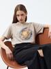 RENNESMIA Space Print T-Shirt_Beige