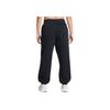 Under Armour Icon Wordmark Fleece Oversized Comfortable Soft Loose Knit Sports Pants Women Bottoms Black 1386503-001