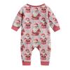 Matching Family Christmas Print Flannel Homewear Set Long-Sleeve Top And Pants