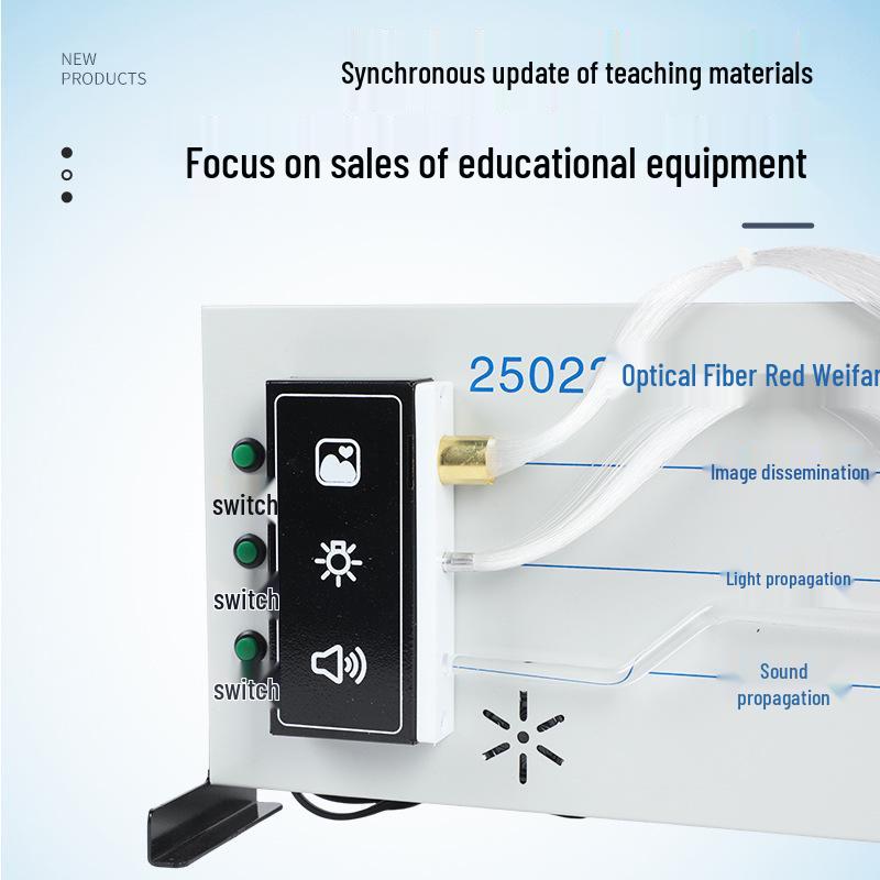 Junior High Optical Fiber Demonstrator for Physics Experiments
