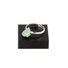 Pierres et Minéraux. Bague Aigue-Marine brut plaqué argent. 9.24 ct. Taille réglable.