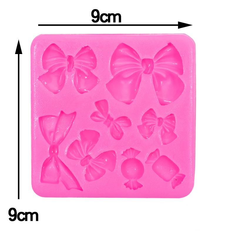 Bow Knot Resin Art Molds Fondant Chocolate Pudding Silicone Mold Bowknot Design Modeling Cake Decoration Cake Decorating Tools