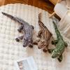 68/96cm Simulation Long Tail Crocodile Plush Doll Lifelike Reptile Crocodile Animal Stuffed Toy Home Decor Gift For Children