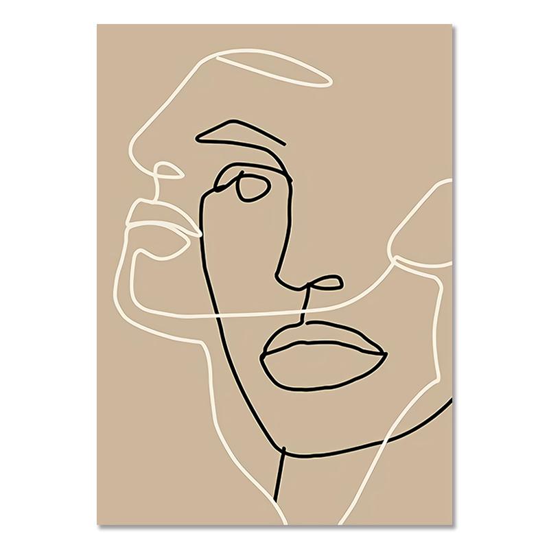 Poster de modă African Black Woman Abstract Canvas Painting Boemia Art Print Boho Style Wall Picture Home Girl Room Decoration