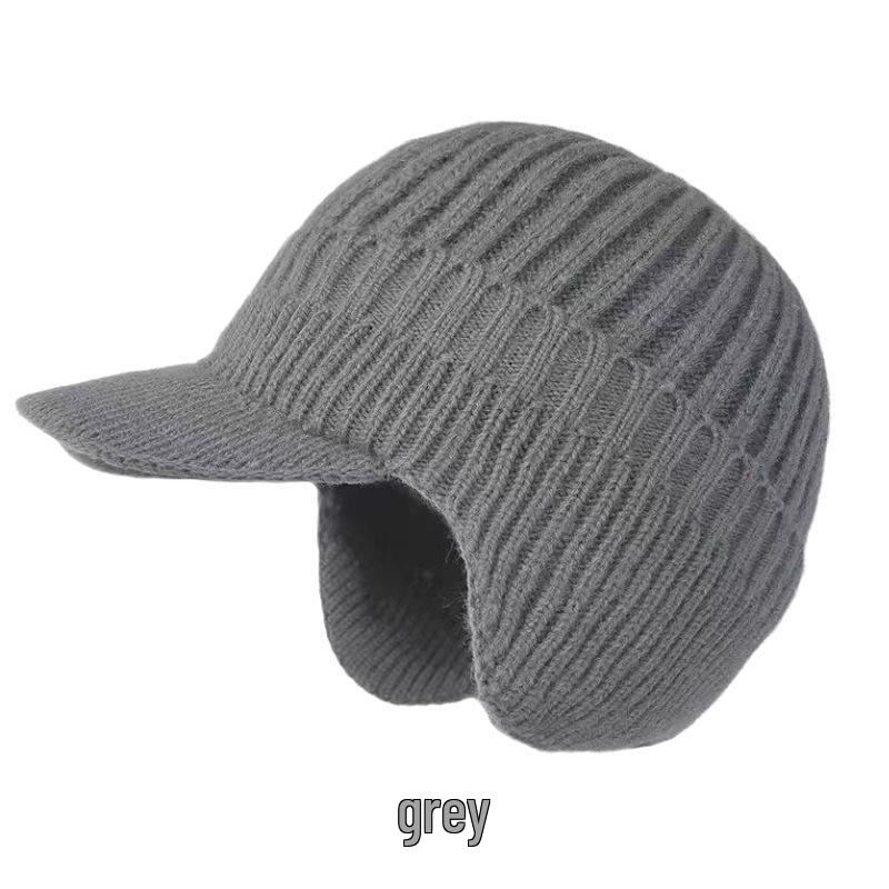 Men's Cross-Border Winter Ear-Protecting Duckbill Hat - Warm, Thickened, Plus Velvet for Middle-Aged and Elderly