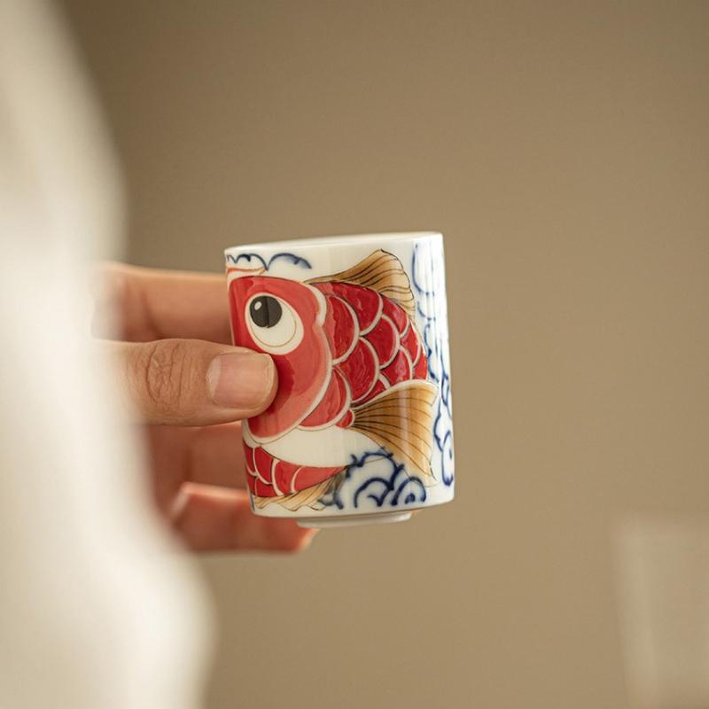 Mutton Fat Jade Porcelain Master Cup with Auspicious Dragon Design Chinese Gongfu Teaware for Tea Ceremony Collector Gift