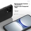 Phone Case for Huawei Nova 12 Pro, Protective Cover with Cloud-Like Silicone Lens Protection, Shockproof Soft Elegant BlackUpgraded Silicone