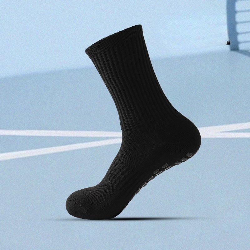Anti-slip Football Socks for Sports, Shock-absorbing, Wear-resistant, Thickened and Breathable, Simple Long Socks for Running and Sports