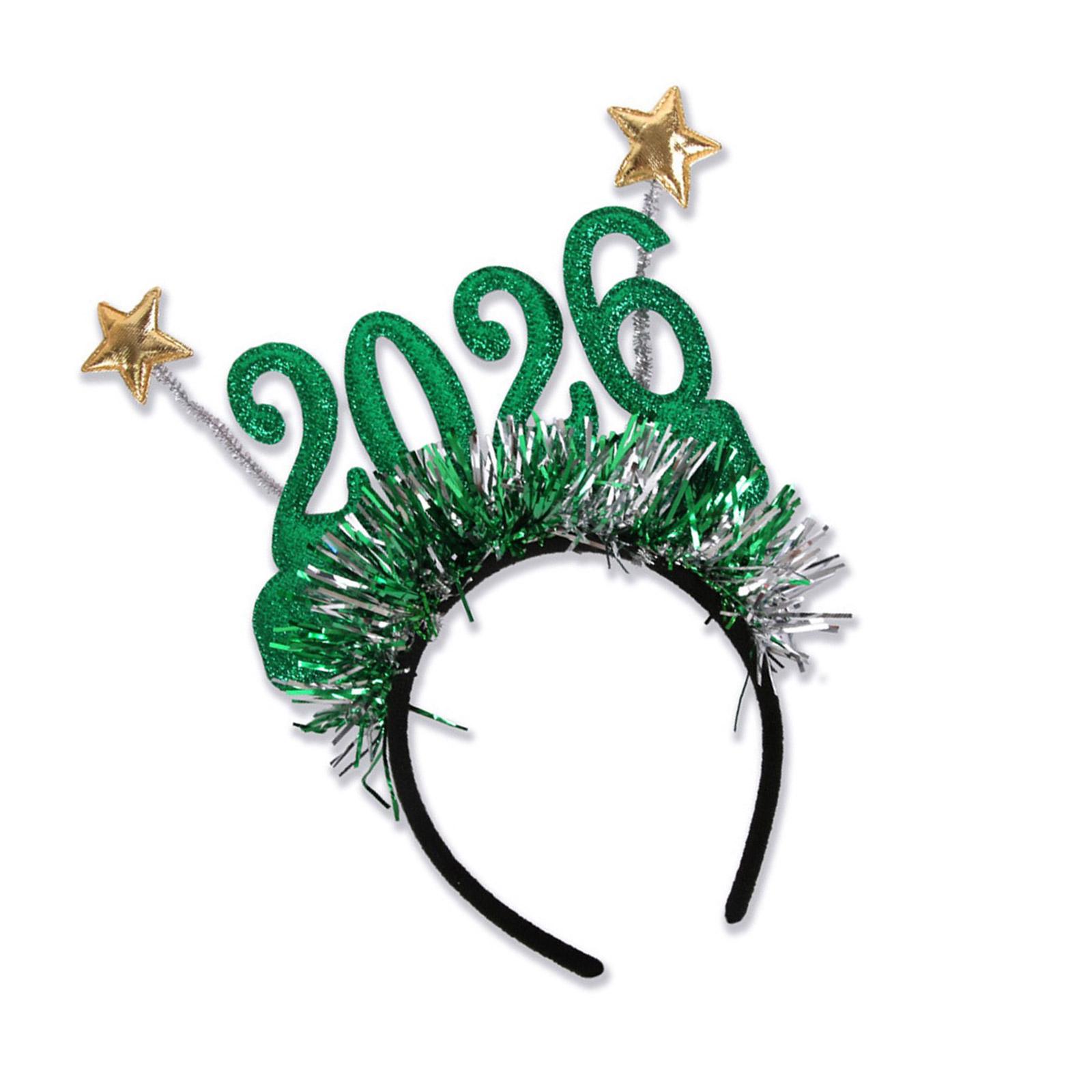 

Plastic Hairband Lightweight Christmas Headband Comfortable Design Headbandd For Daily Use Sports And Casual Wear зелёный