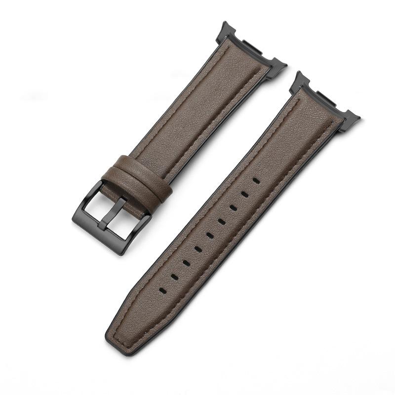 

Leather Watch Strap For Samsung Galaxy Watch 8 40/44mm Leather Silicone Hybrid Wrist Bands For Watch8 Classic 46mm Ultra(2025) Watch 8 40 44mm
