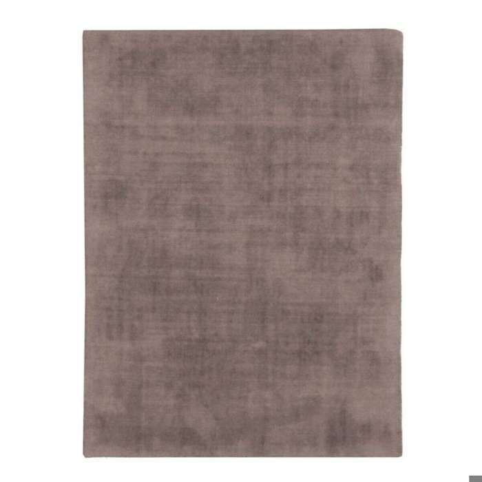 Tapis salon aspect velours taupe 160x230
