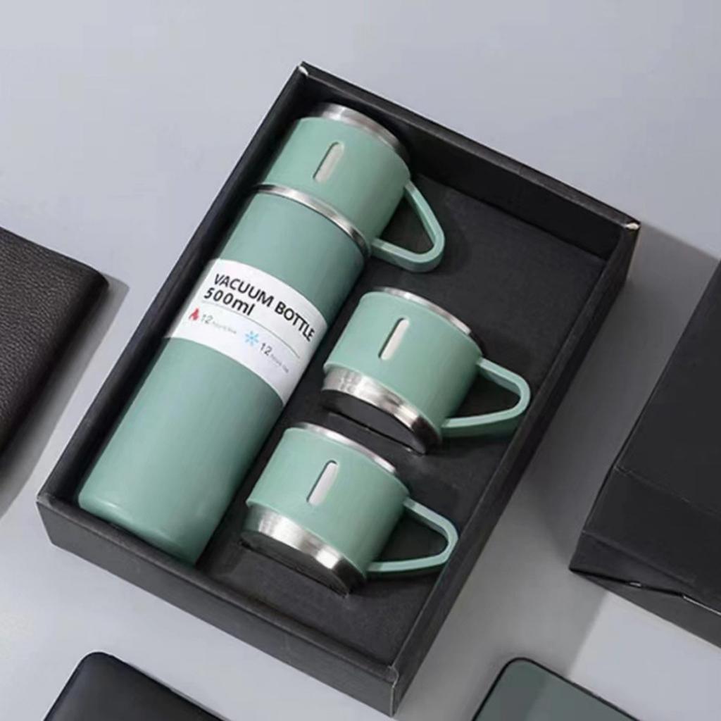 500ML 304 Stainless Steel Vacuum Insulated Cup Gift Set Office Business Coffee Mug Thermos Bottle Office Gift Set