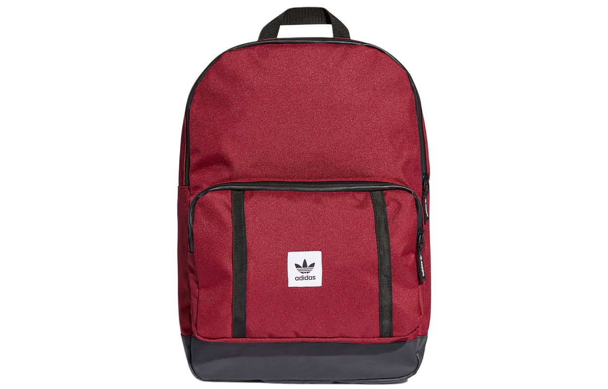 Adidas Originals Trefoil Polyester Backpack Men s Burgundy DV2481