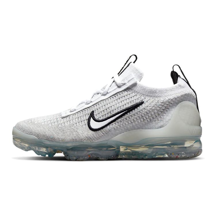 

Nike Air VaporMax 2021 Flyknit GS Белые Металлик Серебристый Детские Кроссовки Черные DB1550-100 39