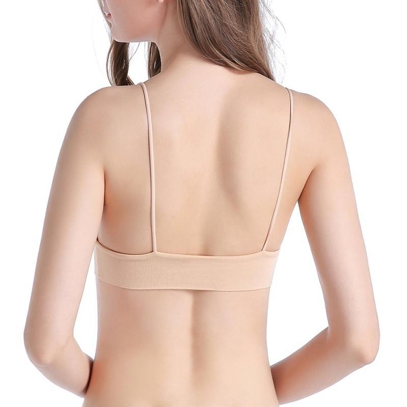 Pevná dámská bezešvá podprsenka s vycpávkou, pružná, sexy, ležérní