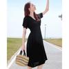 Betu Women's V-Neck Puff Sleeve Midi Dress