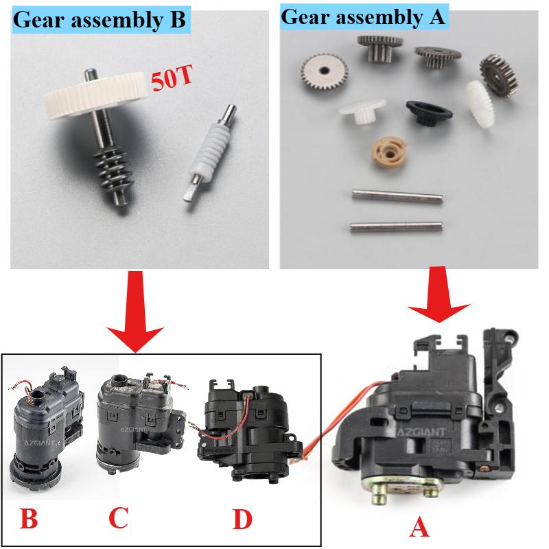 For Nissan Altima 2002-2025 AZGIANT Power Overfold Rear View Side Wing Mirror Actuator Assy&gear Set Car Accessories Repair Kit