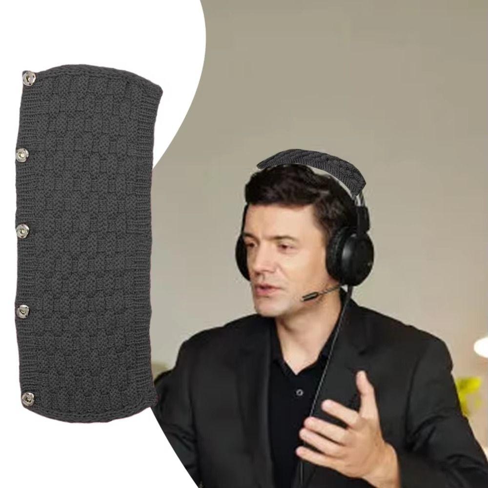 Knitted Braided Headphone Cover Wool Fabric Earphone Case Headphone Headband Protector Replacement