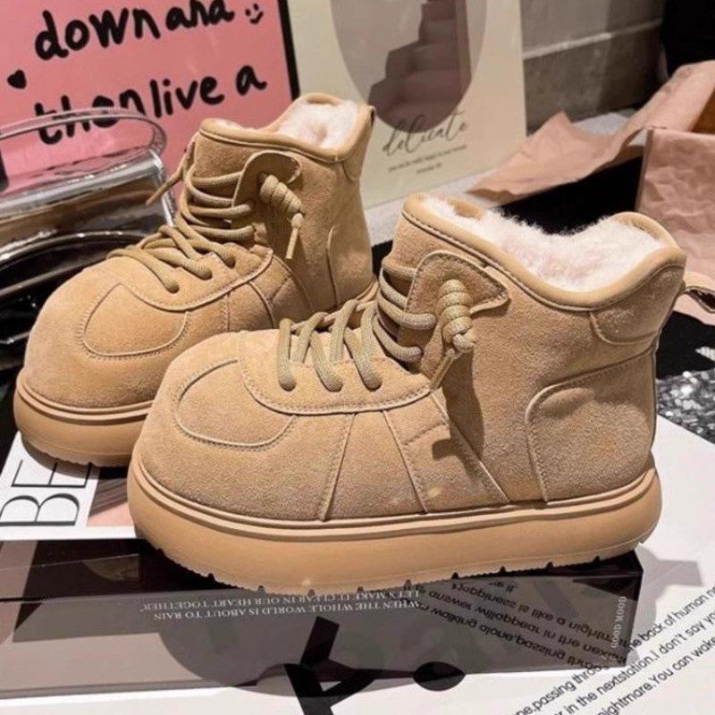 Fashion Kapibala Thick-Soled Snow Boots Women's Ankle Winter Boots Thickened and Padded Snow Boots 2025 New Soft Cotton Snow Boots Casual Women's Shoe