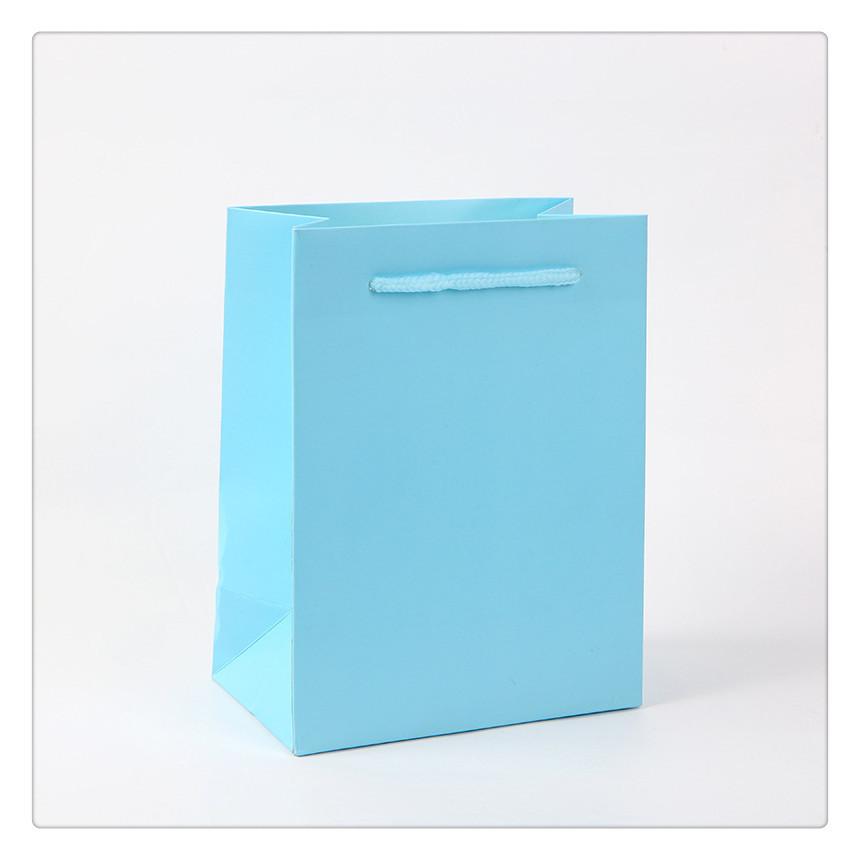 StoBag Customizable Gift Paper Bags with Handles Colorful Reusable Shopping Bags Party Favors Logo Packaging(exclude Print)