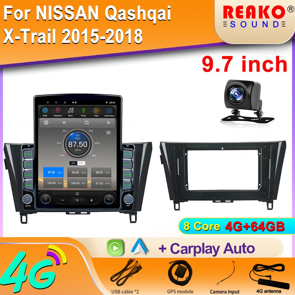 9.7" Vertical Style Tesla Screen Car Radio For Nissan Qashqai J11 X-Trail 2013-2017 GPS Navigation Multimedia Player Carplay