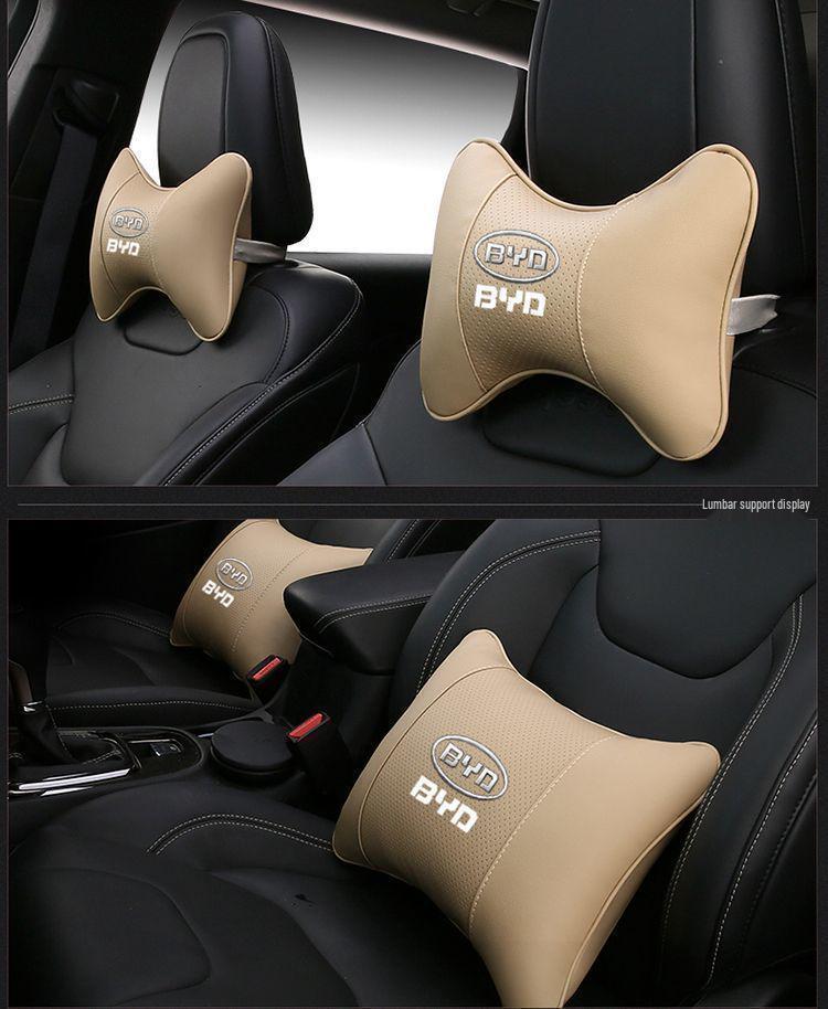 Reposacabezas y cojín de respaldo para coche eléctrico BYD Han (modelos Song/Qin/Plus/Seal) y almohada para cuello y cintura